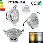 Spot LED 9x1W Rotund Mobil Argintiu 220V